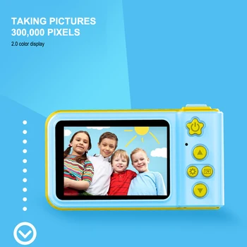 

Children's Digital Camera Mini Cute Camera Small SLR Motion Camera Toy Cartoon Game Photo Birthday Gift For Children Gifts UM