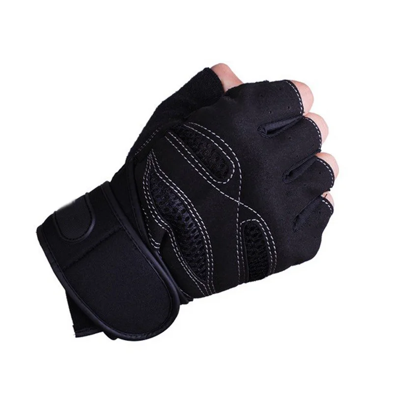 1 пара перчатки для бега, дышащие противоскользящие перчатки, перчатки для тяжелой атлетики на запястье, перчатки на полпальца, для тренажерного зала, тренировок, велоспорта, спортивные перчатки