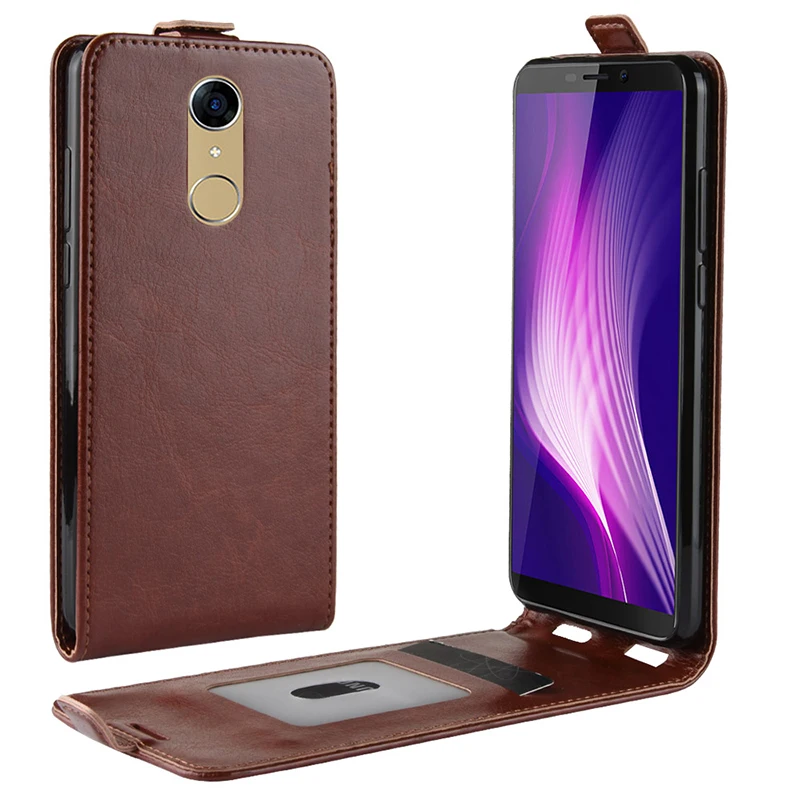 Brown Ocolor для Cubot Nova кожаный чехол 4 цвета флип полиуретановый кошелек с кармашком для Cubot Nova чехол для телефона 5,5'' - Цвет: Brown