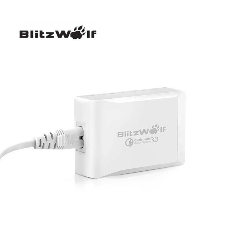 

BlitzWolf BW-S7 40W Original Quick Charge QC3.0 Certified Smart 5-Ports High Speed Desktop USB Charger Adapter For Smartphone