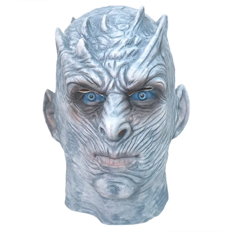 

Game Of Thrones Halloween Night's King Mask Walker Face Cosplay NIGHT RE Winter is Coming Zombie Latex Mask Adults Throne Costum