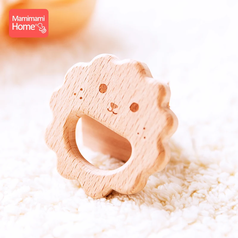 

Mamihome 1pc Baby Wooden Teether Lion King Pacifier Chain Pendant Beech Rodent Holder Bpa Free Wodoen Blanks Childen'S Goods Toy