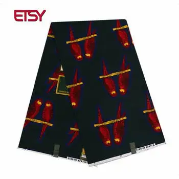 

100% Polyester Veritable Wax new African Ankara Fabric 6 Yards/Piece Veritable new Wax new birds Style PL548