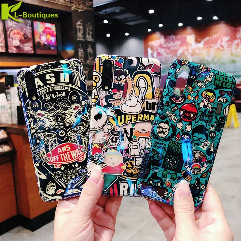 

Huawei P30 Pro Phone Case on for Fundas Huawei P20 P30 Lite Mate 20 Pro Nova 3i 4 Honor10 Cases Anime Blue Ray Soft Cover Capa