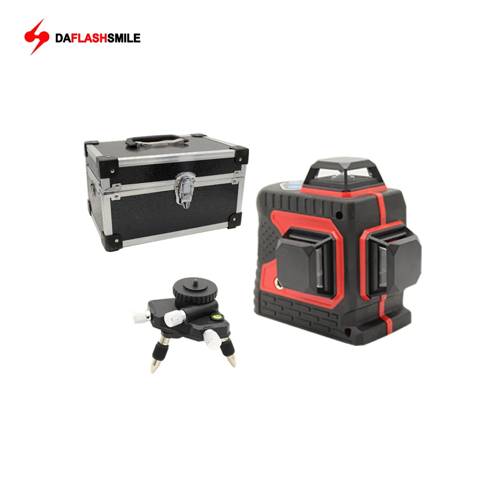 

Strong 3D 12 Red Lines Laser Level Thick 360 Horizontal And Vertical Cross Super Powerful Bright Laser Level