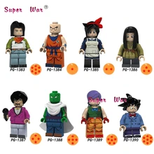 Один строительные блоки Dragon Ball Z Аниме Мультфильм серии Сон Гоку криллин Запуск пикколо г-н сатана игрушки для детей