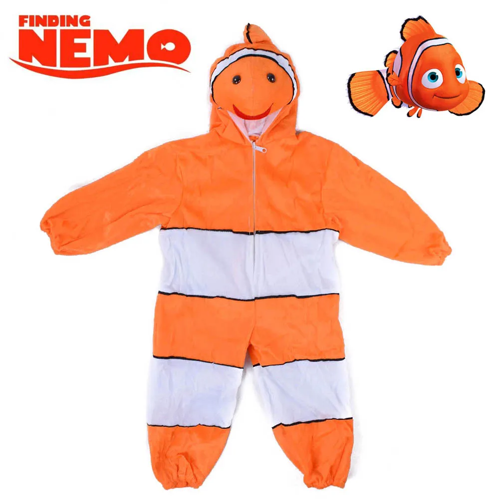 US $34 99 OFF Anak Anak Ikan Badut Kostum Karakter Kartun Nemo Cosplay Kostum Badut Ikan Esies Fancy Dress Jumpsuit Kostum Karnaval AliExpress