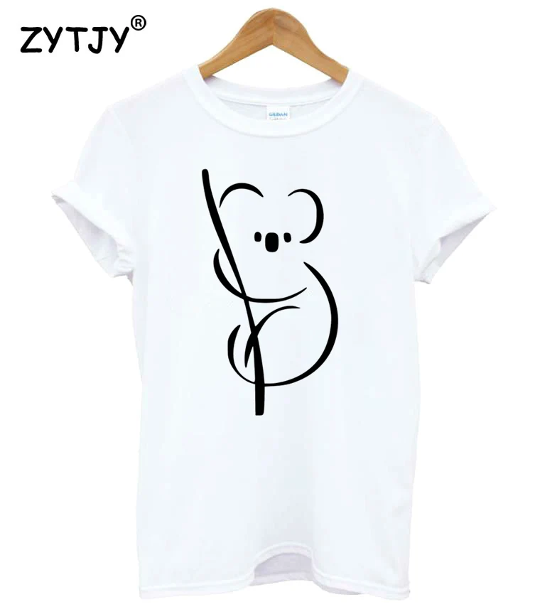 

simple Koala Print Women tshirt Cotton Casual Funny t shirt For Lady Girl Top Tee Hipster Tumblr Drop Ship Z-1158