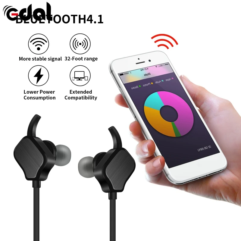 4 1 In ear Wireless Bluetooth Earphone Fashion Explosion proof Equipment Sport Headset Stereo Universal Headphone