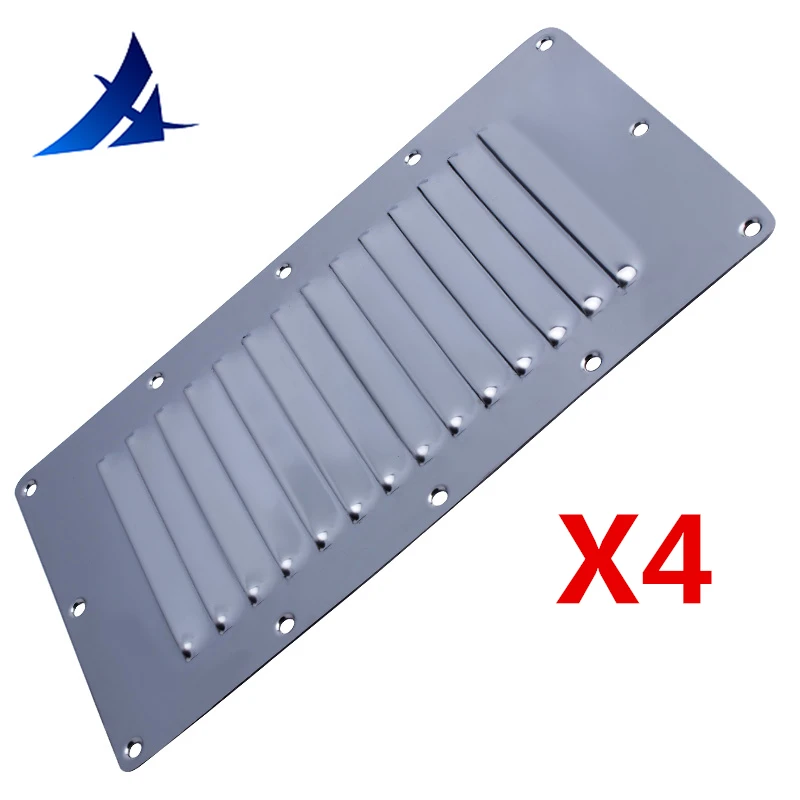 STAINLESS STEEL BOAT VENT LOUVERED VENTILATOR VENT NEW 9/" X 5/" CABIN ENGINE ETC