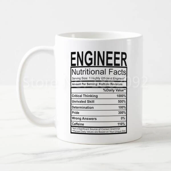 Blue Sarcasm Sturdy Tea Mug 11 Oz Wrong Im an Engineer Good with Math Funny Coffee Mug