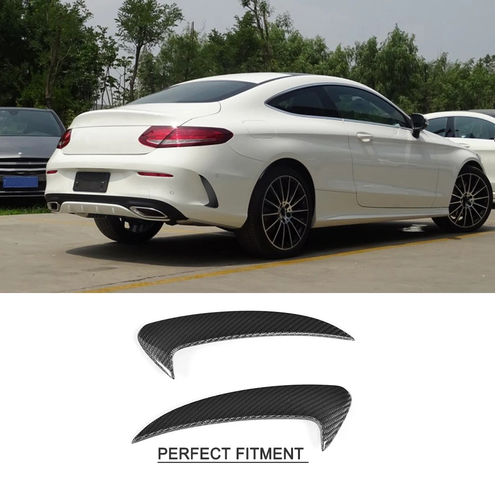 Carbon fiber c coupe Side Fender Vent Trim for Benz w205 c180 c200 c300 2 door