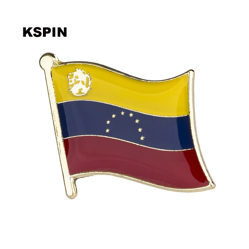 Venezuela 7 strars Национальный флаг Металлическая Булавка значок декоративная брошь булавки для одежды KS-0183-7