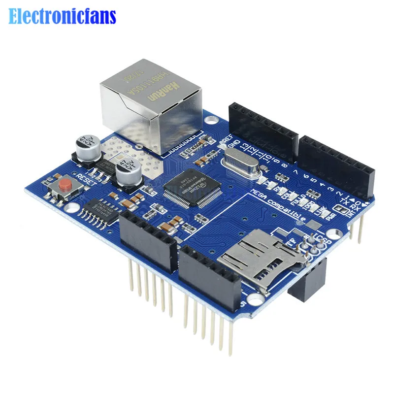 Сетевая плата расширения Ethernet Shield W5100 модуль для основной платы Arduino UNO R3 ATMega 328 1280