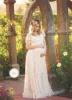2017 Women White Skirt Maternity Photography Props Lace Pregnancy Clothes Maternity Dresses For pregnant Photo Shoot Clothing ► Photo 2/6