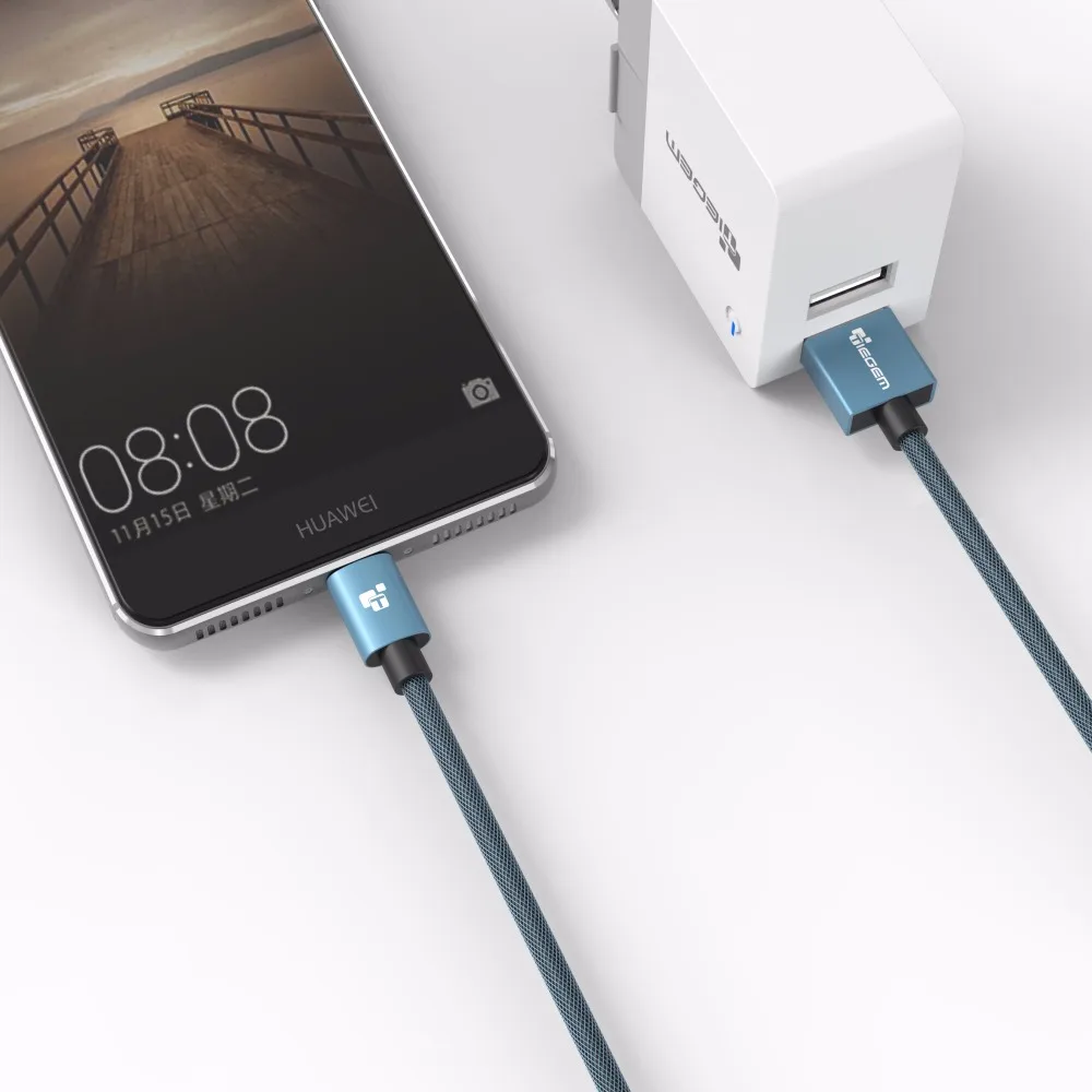 Кабель usb type C, кабель TIEGEM USB C type-C 2A для быстрой зарядки LG G5 Mate9 Mi5 OnePlus 2 Nexus 5X6 P кабель для мобильного телефона 1 м 2 м 3 м