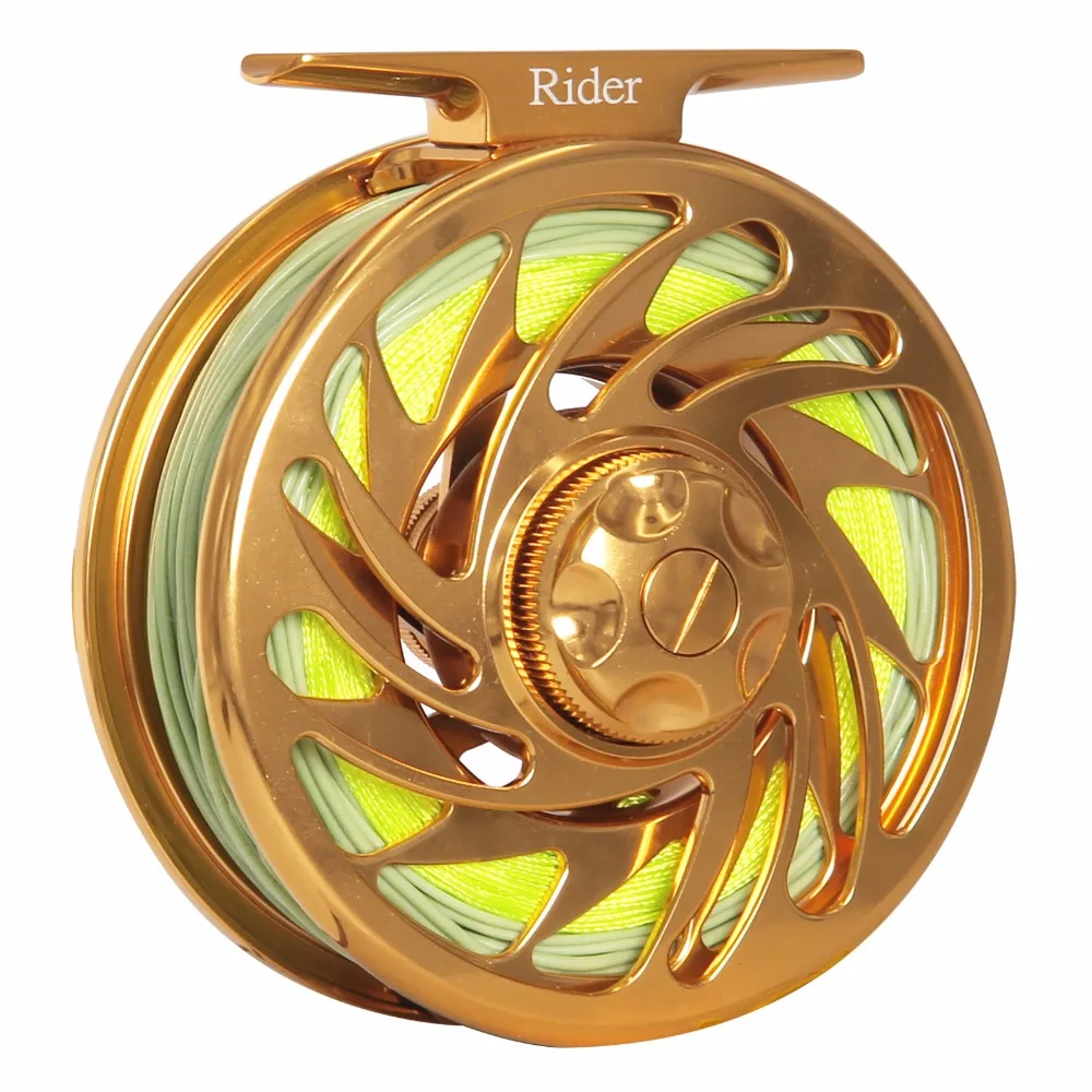 3/4 5/6 7/8 9/10 WT Fly Reel Combo CNC Machined 6061 T6 Aluminum Large