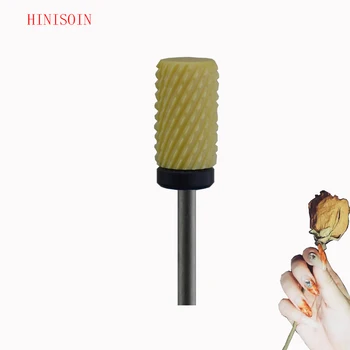 

Yellow ceramic-5pcs- Nail Bit Ceramic Foot Bit grinding head