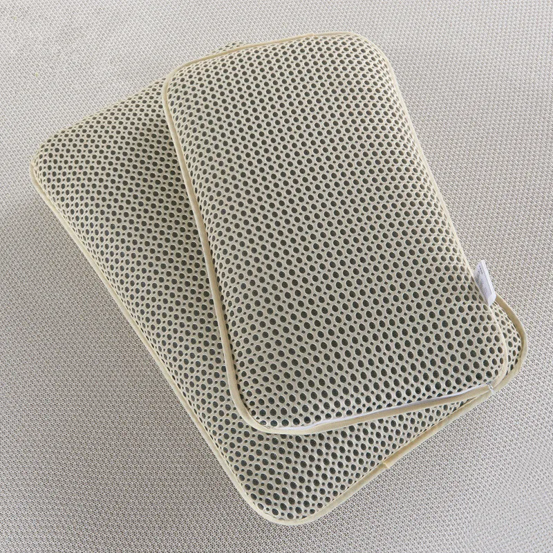 

3D rebound Neck Pillow Eyelet fabric Breath Freely Mesh fabric home pillows health care 40*60cm pillow grey, white, beige 50*30