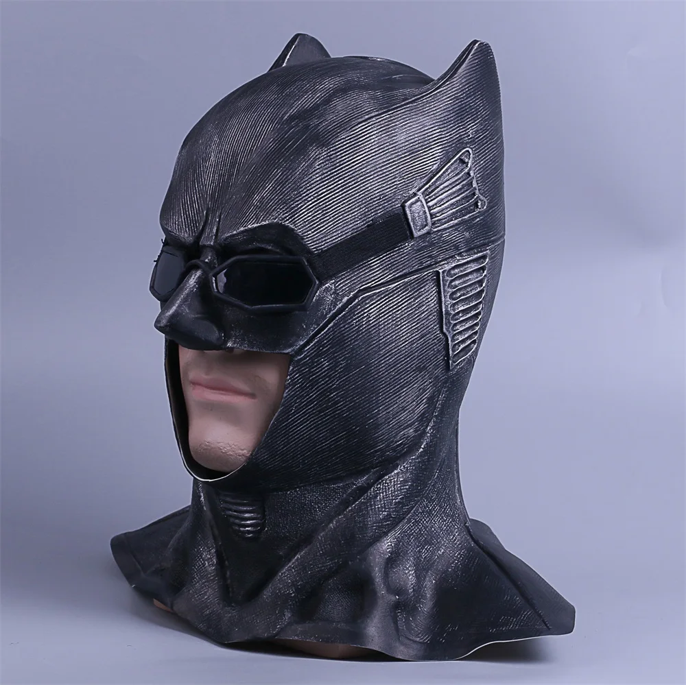 Justice League Batman Mask Cosplay Superhero Batman Halloween Latex Mask New2
