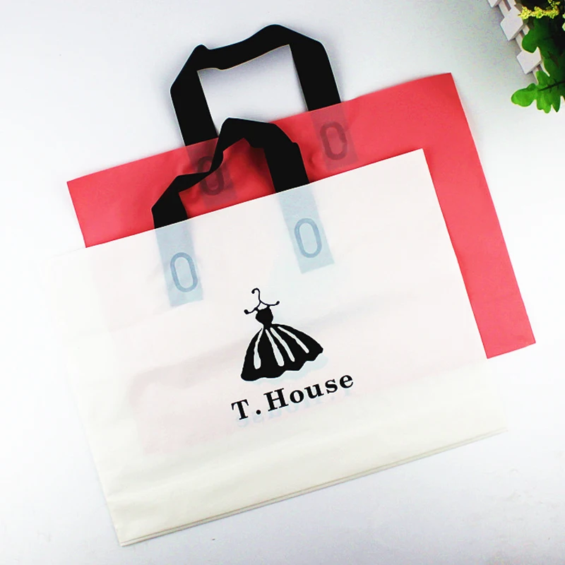 25x35x8cm 25 PCS 16Silk Premium Clothing Gift Bag, White and Pink Skirt