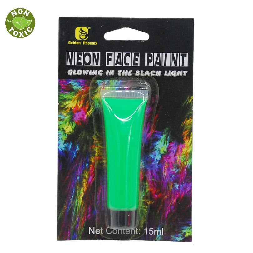 Colo краска УФ для лица и тела набор ФЛУОРЕСЦЕНТНОЕ свечение черный свет неоновая
