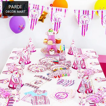 

Princess Icecream Theme Girl Party Pack supplies birthday party decoration kids party supplies 1set/lot
