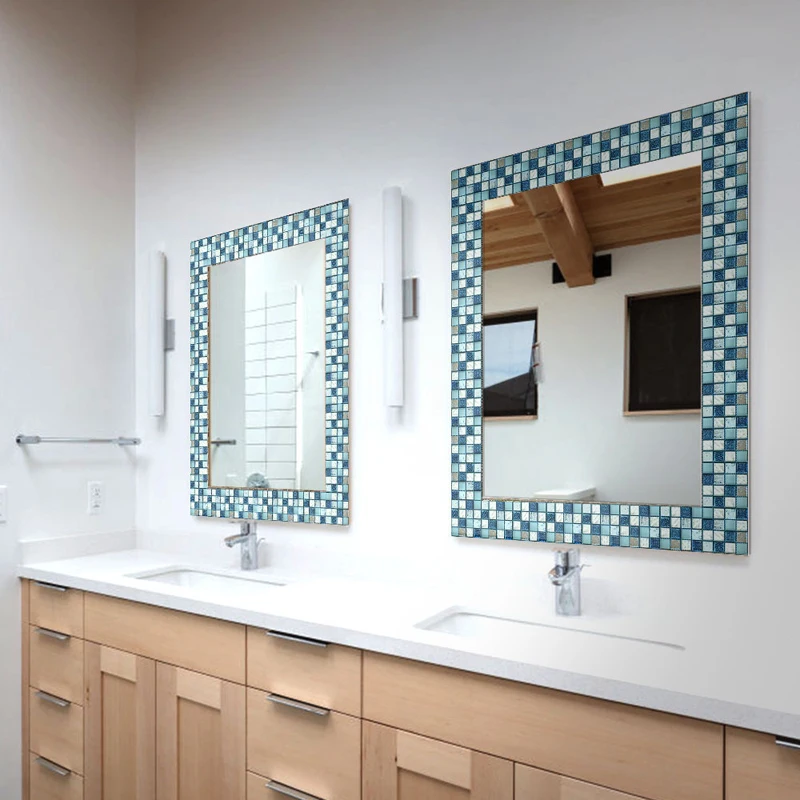 

20pcs/set Self Adhesive Mosaic Tile Sticker,Kitchen Backsplash Bathroom Wall Tile Stickers Decor Waterproof Peel&Stick Tiles