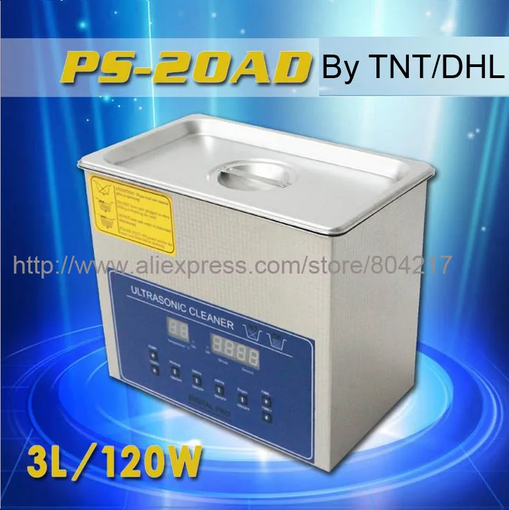 3L 120W Digital Ultrasonic Cleaner Double Frequency PS 20AD 28/40KHz