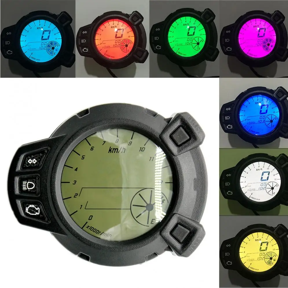 

12V Universal Motorcycles Refit Seven Color Liquid Crystal Instruments for BWS 125