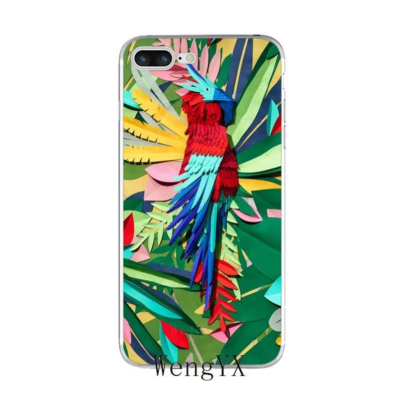 Тропические джунгли птицы цветок лист тонкий Силиконовый ТПУ мягкий чехол для телефона для LG G2 G3 мини дух G4 G5 G6 K7 k8 K10 V10 V20 V30 - Цвет: Jungle-Birds-A-01
