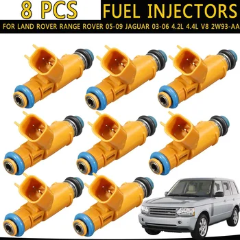 

1x/8x Fuel Injector For Land Rover Range Rover 2005 2006 2007 2008 2009 for Jaguar 2003 2004 2005 2006 4.2L 4.4L V8 2W93-AA