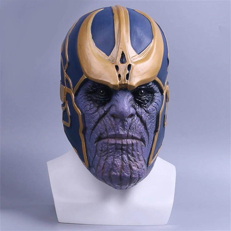 

New Marvel Avengers Infinity War Thanos Cosplay Costume Accessory Mask Helmet Cool Emulsion/Latex Mask Comicon Halloween Gift