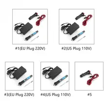 DC 12 В 40 Вт светодиодный цифровой Регулируемый температурный бессвинцовый Электрический паяльник 110 В/220 В