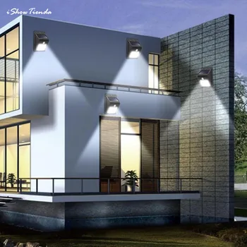 

New 30 LED Solar Powered Wall Light Motion Sensor Outdoor Garden Security Lamp Outdoor Wall Lamps Bags of Installing Screws New