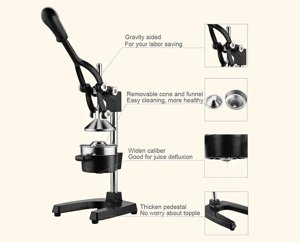 Commerical Hand Press Citrus Commercial Juicer _05