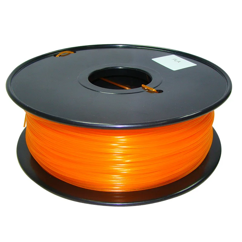 SunDcreate ABS/PLA материал 1,75 мм 3d печать нити 1 кг пластиковые резиновые расходные материалы материал для 3d печати er нити - Цвет: PLA Transpar Orange