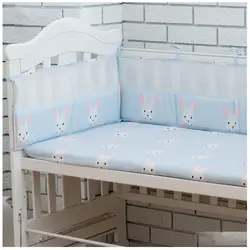 Защитные борты для детской кроватки с рисунком из мультфильма DIY, 5 размеров, Комплект постельного белья для малышей, Crashproof, бамперы для