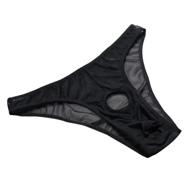 Sexy Panties for Men 2019 Newest Exotic Apparel Sexy Mens Underwear Transparent Mesh Lure Couple Dew Tunnel T Pants Men Thong -