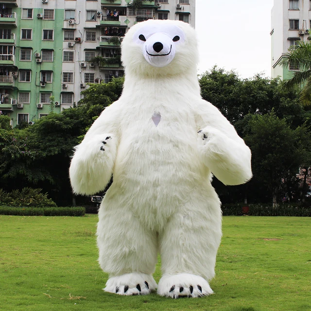 New Style Inflatable Costume Inflatable Polar Bear For Advertising 3M