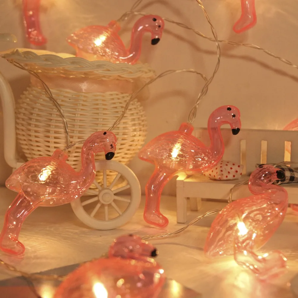 JUNJUE Flamingo LED String Light ins Korean Style Party Supplies Christmas Wedding Decoration Holiday Lights For Home JUNJUE Flamingo LED String Light ins Korean Style Party Supplies Christmas Wedding Decoration Holiday Lights For Home