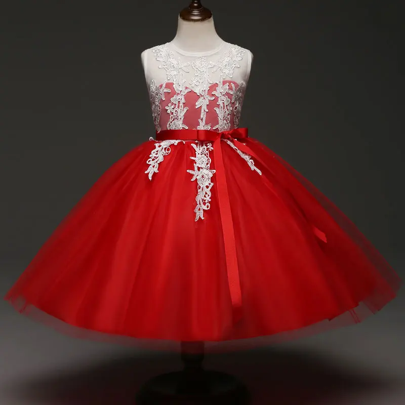 

ABYABYGO Girls Princess Dress Birthday Party Princess Lace Tutu Bow Ball Gown New Year Dresses for Girls 3-8Y Kids Clothes Dress