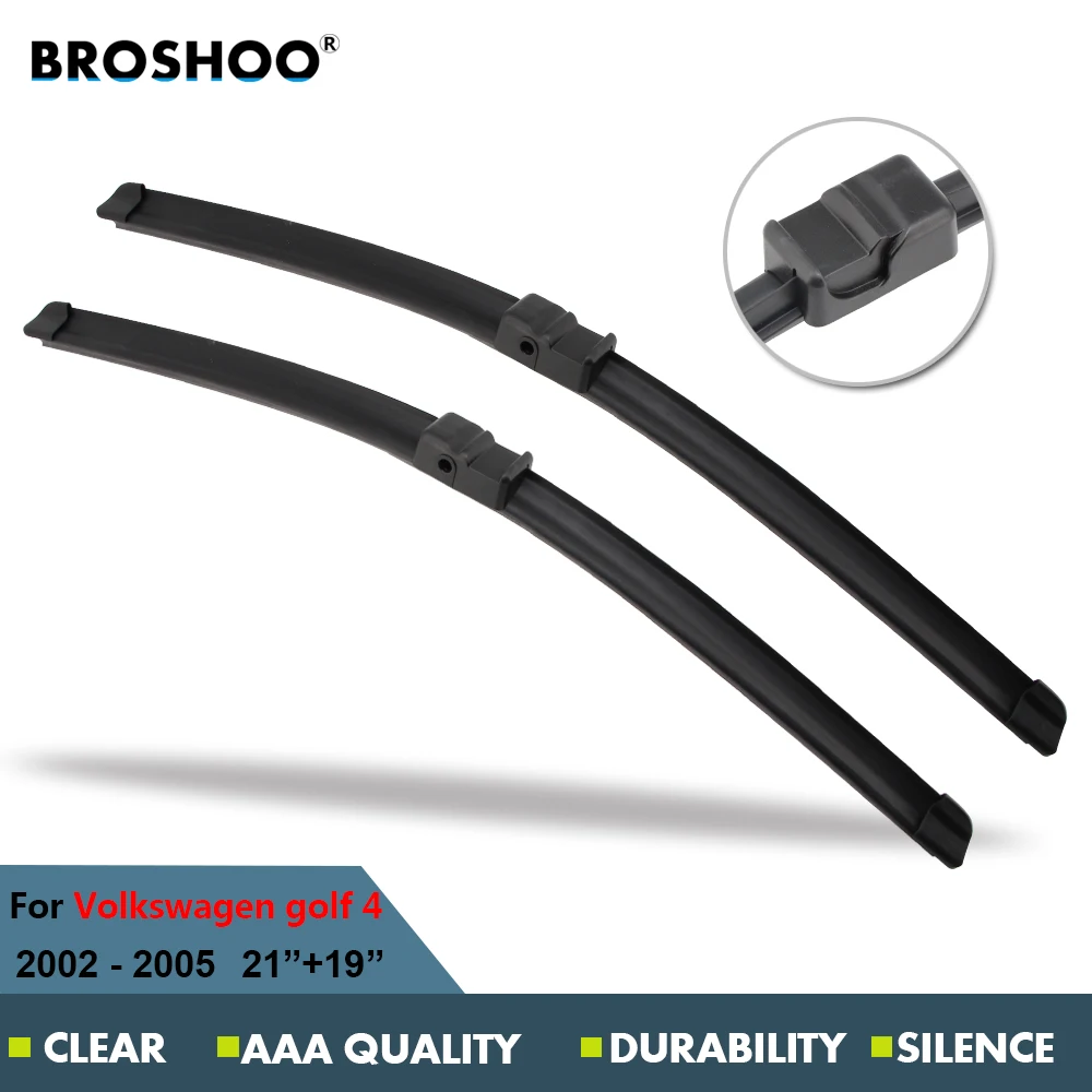 BROSHOO Car Wiper Blade For Volkswagen Golf 4,21+19 Inch Soft Rubber