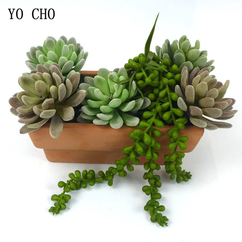 Piante Grasse Artificiali Perle Fagioli Piante Carnose Viti Verdi Appeso Rattans Parete Amante Dei Fiori Artificiali Lacrime Piante Colla Morbida