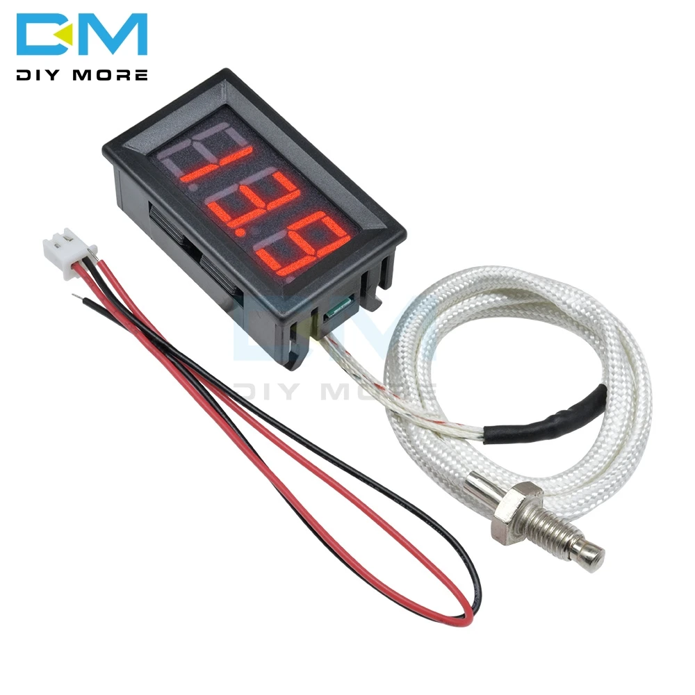 K-type Thermometer High Temperature Tester with LED Digital Display M6 Probe 