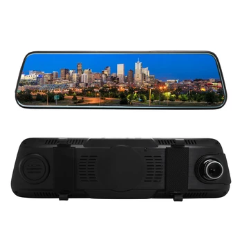 

KKMOON Touched Screen Dual Lens 1080P Car DVR Stream RearView Mirror Auto Dash Camera Recording Car Recorder Camcorder car dvrs