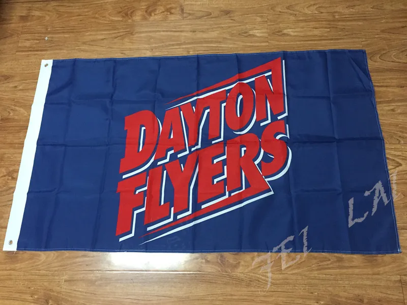free shipping dayton flyers flag 3ftx5ft banner 100d polyester flag dayton flyers flag