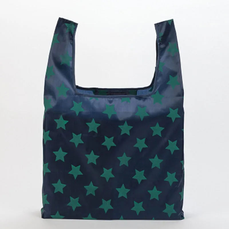 6 Style Foldable Reusable Shopping Tote Bag Folding Pouch Handbags Convenient Large-capacity Folding Shopping Bag bolsas de tela (5)