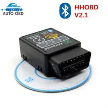 HHOBD Advanced ELM327 Bluetooth OBD2 HH OBD V2.1 Проверка кода ошибки стирание код неисправности сканер для диагностики автомобиля