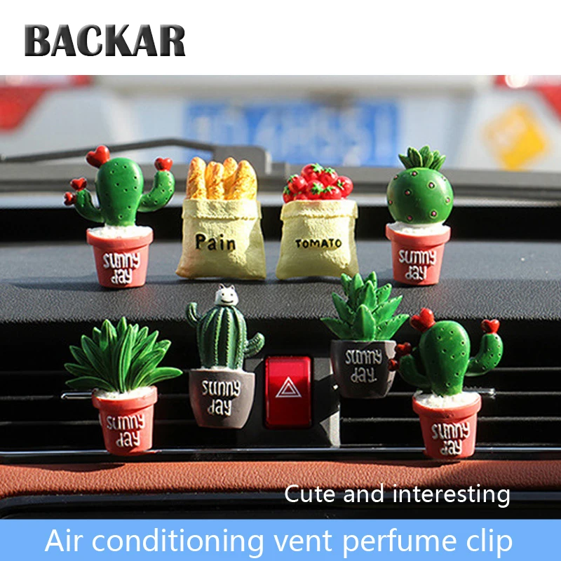

BACKAR Auto Car Artificial Plants Ventilation Aroma Simulated Perfume Clip For Opel Peugeot Volkswagen Renault Mini Cooper Ford
